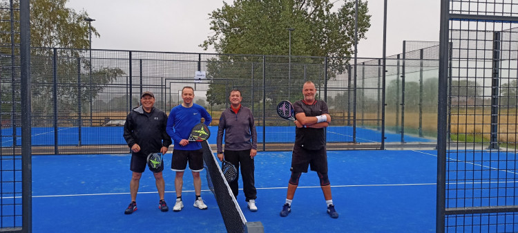 Work on the new padel courts began in January (image via KTSCC)