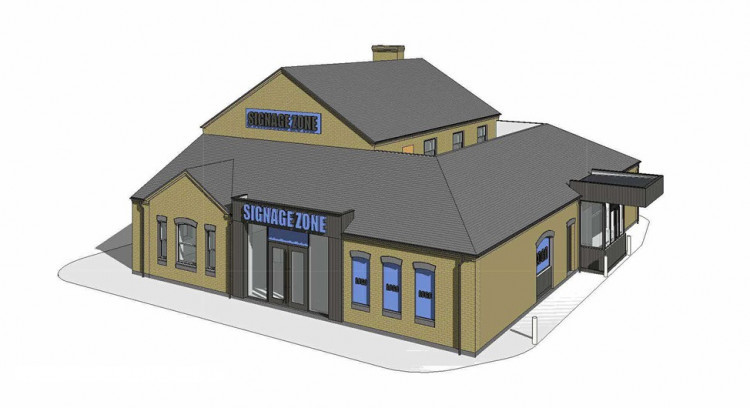 An artist's impression of how the new coffee shop would look (image via planning application)