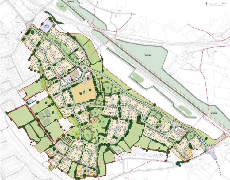 A diagram of the proposed homes for Balsall Common (image via planning application)