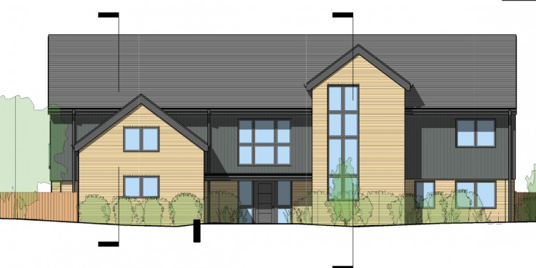 An artist's impression of the new home (image via planning application)