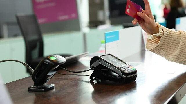 Credit Card Payment at Counter