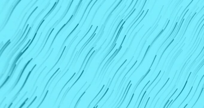 Animation of glowing light trails moving over blue background