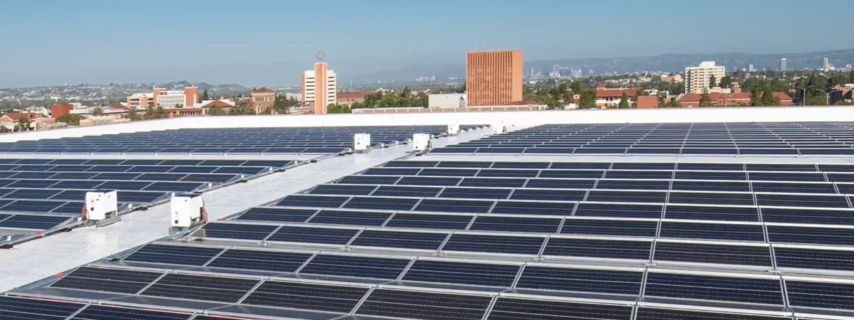 Solar panels at USC.