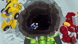 OddBotOut Chase falls down hole.jpg