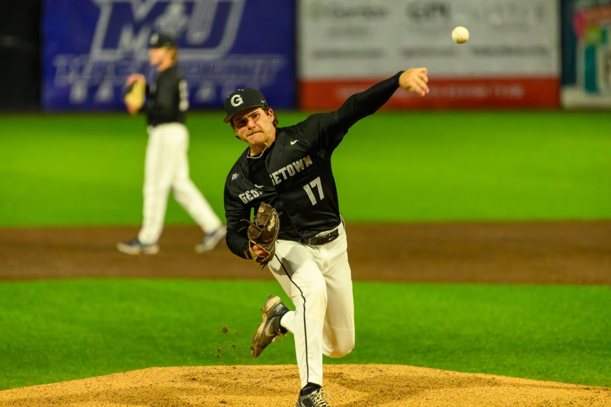 GUHoyas | Junior left-handed pitcher Andrew Williams has been one of the leaders of a very strong Georgetown pitching staff.