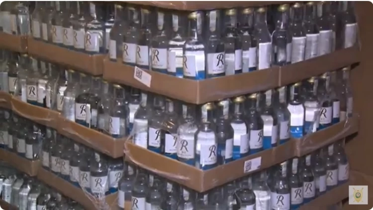 В поселке Масазыр выявлен цех по изготовлению фальшивой водки