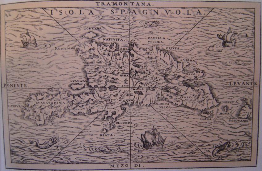 Carte de Hispaniola du XV:e sièclex400px