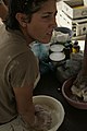 Making Indian fry-bread (Native American)