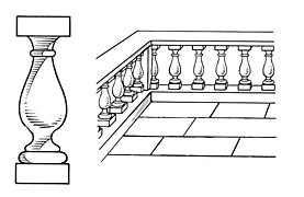 Baluster in balustrada