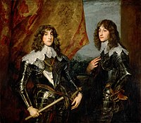 Portrait of Charles Louis Elector Palatine (1617-1680) and his brother, Rupert of the Palatinate (1619-1682) 1637