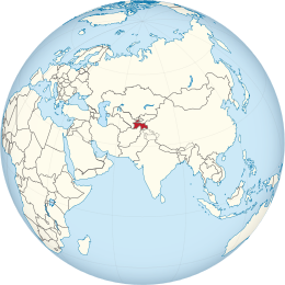 Mapa de Tajikistan