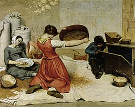 Gustave Courbet: Die Kornsieberinnen, 1855