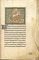 Rochester Bestiary (Royal MS 12 F. xiii), folio 21 recto: Monoceros, about 1230, England, miniature, 29.8 × 21.4 cm, British Library, London.