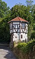 Mosbach - Altstadt - Stadtbefestigung - Türmchen hinter Hauptstr. 22 - Ansicht von NNW (1)