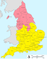Map of Church of England dioceses   Province of Canterbury   Province of York