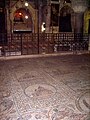 The altar and floor mosaic