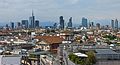 Full Milan skyline from Duomo roof.