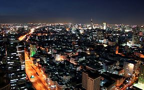 Nighttime view from State Tower