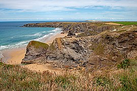 The cliffs at Bedruthan