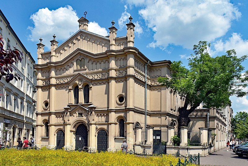 File:Tempel (Progressive) Synagogue, 1860 design, Ignacy Hercok, 24 Miodowa street, Kazimierz, Kraków, Poland.jpg