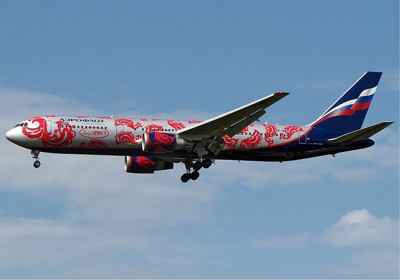 File:Aeroflot Boeing 767 Olympic livery Naumenko.jpg