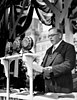 Speaking at the inauguration of the Peace Tower carillon, 1927.