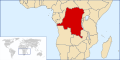 Location map for Democratic Republic of the Congo