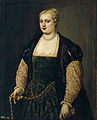 Lavinia Vecellio (Titians daughter) circa 1560 date QS:P,+1560-00-00T00:00:00Z/9,P1480,Q5727902 . Madrid, Museo del Prado.