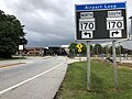 File:2020-06-20 11 05 14 View south along Maryland State Route 995 (Amtrak Way) at Maryland State Route 170 (Aviation Boulevard) in Stony Run, Anne Arundel County, Maryland.jpg