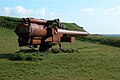 British gun from World War II at Skansin.