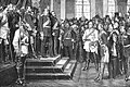 Proclamation of the German Empire (black and white reproduction)