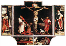 является частью: Isenheim Altarpiece, closed‎ 