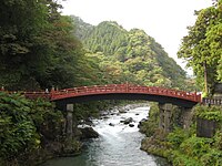 The Shinkyō bridge in Nikko during October 2008