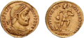 Solidus of Julian, celebrating the strength of the Roman army