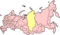 English: Location of Achinsk in Krasnojask Krai Русский: Расположение Ачинска на карте Красноярского края