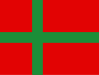 Unofficial flag (tourist flag) of Bornholm Denmark