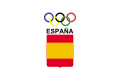 Flag of the Spanish Olympic Committee used in the 1980 Summer Olympics