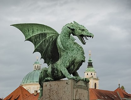 Dragon on the Dragon Bridge (Ljubljana)