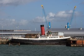 Red Funnel tug Calshot at Southampton