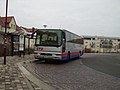 Intercity bus at the central bus station in Freital-Deuben.