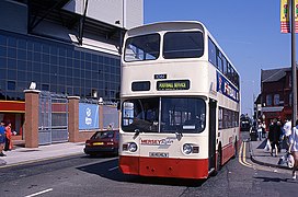 Merseyrider Leyland Atlantean at Anfield during Euro96