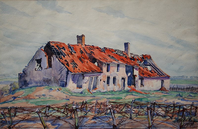 File:La Maison Bombardée (Front de Flandre 1917).jpg