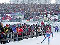 Female biathlete