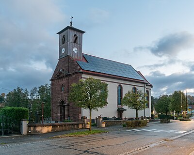 Saint Vincent church in Soppe-le-Bas, Haut-Rhin, France