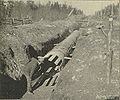 …and laying pipe to bring Cedar River water to Seattle.