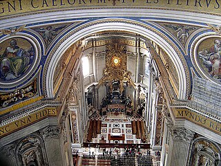 View to the Cathedra Petri