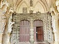 La cathédrale Saint-Paul-Aurélien : porche, portes jumelées