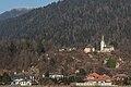 English: Southeastern view with rectory and Stations of the Cross Deutsch: SO-Ansicht mit Pfarrhof und Kreuzweg