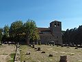 English: Cathedral of San Giusto with Roman forum