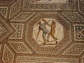 Two fighting paegniarii represented in a mosaic from Nennig, Germany.